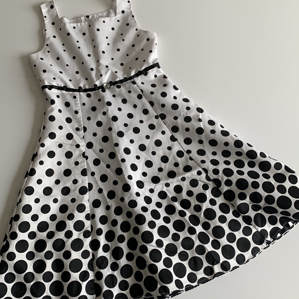 GIRLS POLKA DOT PARTY DRESS! - Picture 9 of 9